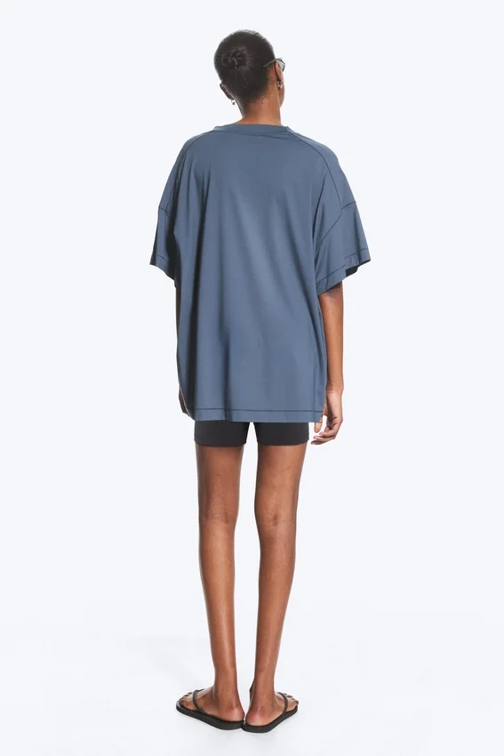 Relaxed Sports T-Shirt – Dark Blue Relaxed Sports T-Shirt – Dark Blue