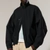 Relaxed Sporty Utility Jacket – Black Relaxed Sporty Utility Jacket – Black