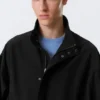 Relaxed Sporty Utility Jacket – Black Relaxed Sporty Utility Jacket – Black