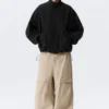 Relaxed Sporty Utility Jacket – Black Relaxed Sporty Utility Jacket – Black