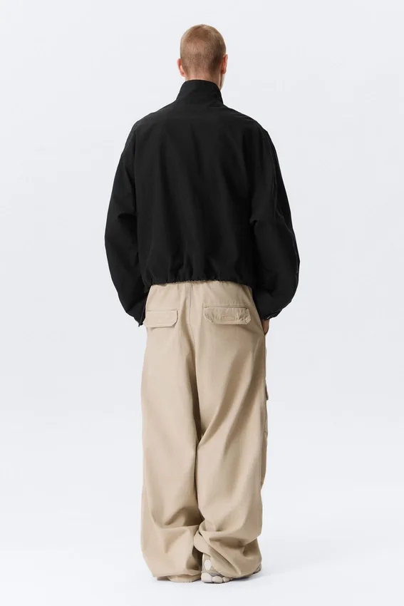Relaxed Sporty Utility Jacket – Black Relaxed Sporty Utility Jacket – Black