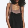 Relaxed Straight Leg Dungarees – Black Relaxed Straight Leg Dungarees – Black