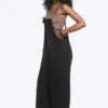 Relaxed Straight Leg Dungarees – Black Relaxed Straight Leg Dungarees – Black