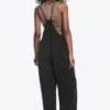 Relaxed Straight Leg Dungarees – Black Relaxed Straight Leg Dungarees – Black