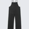 Relaxed Straight Leg Dungarees – Black Relaxed Straight Leg Dungarees – Black