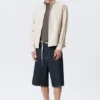 Relaxed Striped Button-Down Shirt – Striped Beige Relaxed Striped Button-Down Shirt – Striped Beige