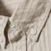 Relaxed Striped Button-Down Shirt – Striped Beige Relaxed Striped Button-Down Shirt – Striped Beige