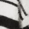 Relaxed Striped Knitted Sweater – Black & White Stripes Relaxed Striped Knitted Sweater – Black & White Stripes