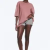 Relaxed T-Shirt – Medium Dusty Lilac Relaxed T-Shirt – Medium Dusty Lilac