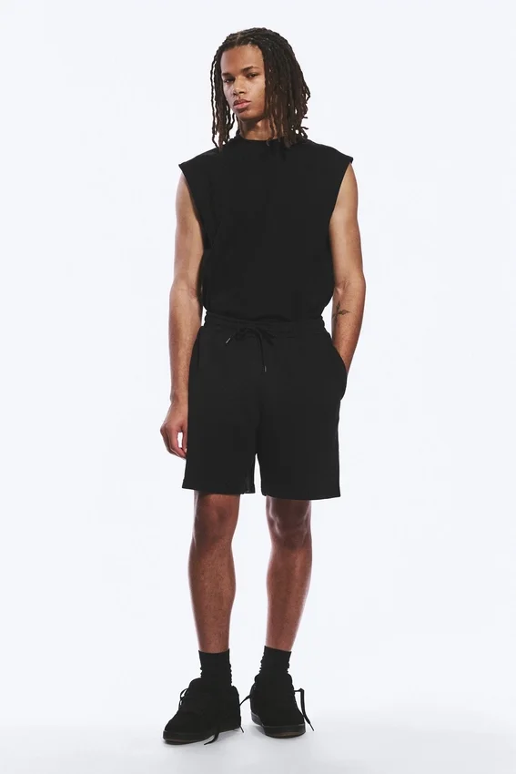 Relaxed Terry Shorts – Black Relaxed Terry Shorts – Black