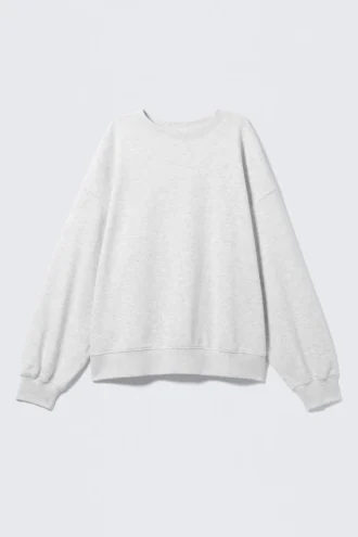 Relaxed Terry Sweatshirt – Grey Melange