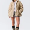 Relaxed Utility Jacket – Beige Relaxed Utility Jacket – Beige
