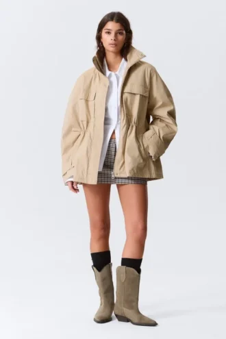 Relaxed Utility Jacket – Beige