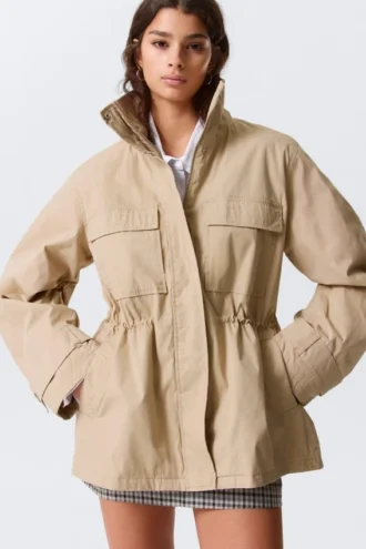 Relaxed Utility Jacket – Beige