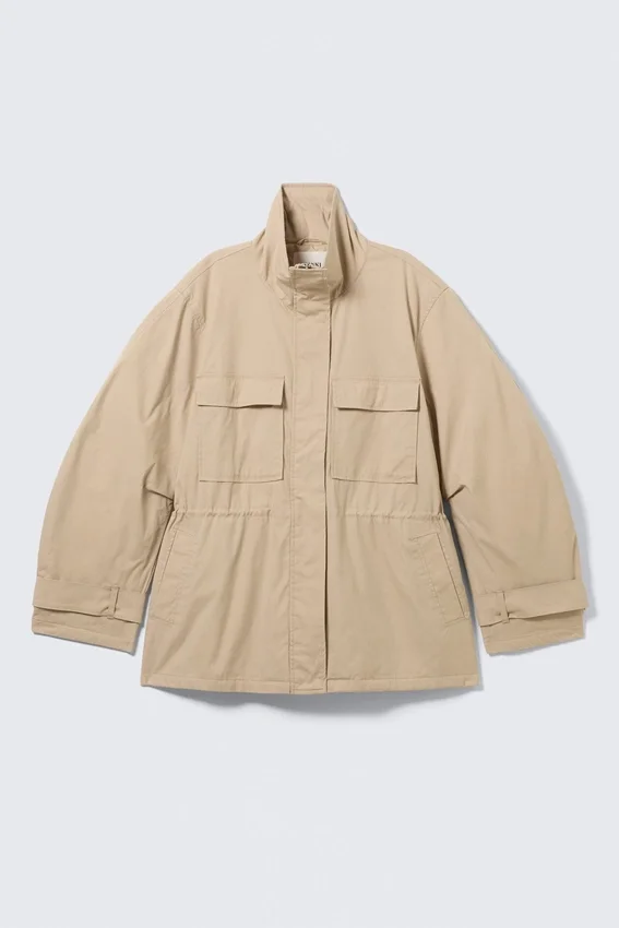 Relaxed Utility Jacket – Beige Relaxed Utility Jacket – Beige