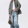 Relaxed Utility Jacket – Grey Relaxed Utility Jacket – Grey