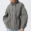 Relaxed Utility Jacket – Grey Relaxed Utility Jacket – Grey
