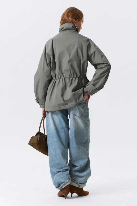 Relaxed Utility Jacket – Grey Relaxed Utility Jacket – Grey