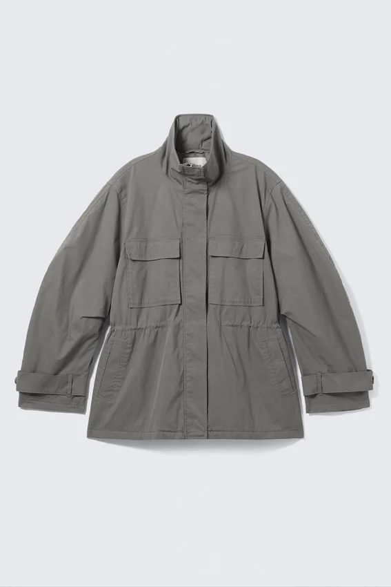 Relaxed Utility Jacket – Grey Relaxed Utility Jacket – Grey