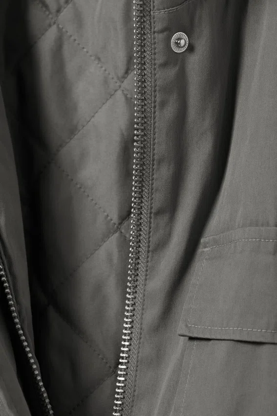 Relaxed Utility Jacket – Grey Relaxed Utility Jacket – Grey