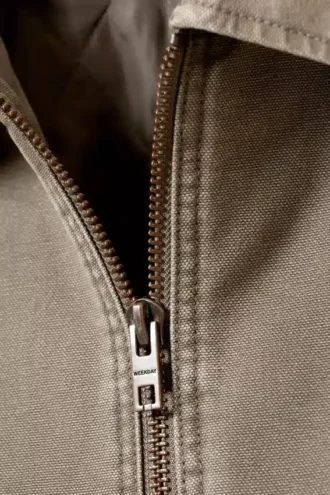 Relaxed Washed Utility Jacket – Dusty Mole