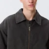 Relaxed Washed Utility Jacket – Washed Black Relaxed Washed Utility Jacket – Washed Black