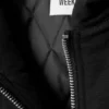 Remy Hooded Bomber Jacket – Black