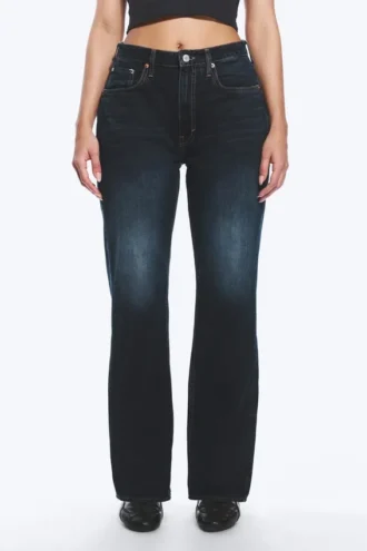 Resolute Curve High Waisted Regular Straight Jeans – Angel Blue – Dark Blue Resolute Curve High Waisted Regular Straight Jeans – Angel Blue – Dark Blue