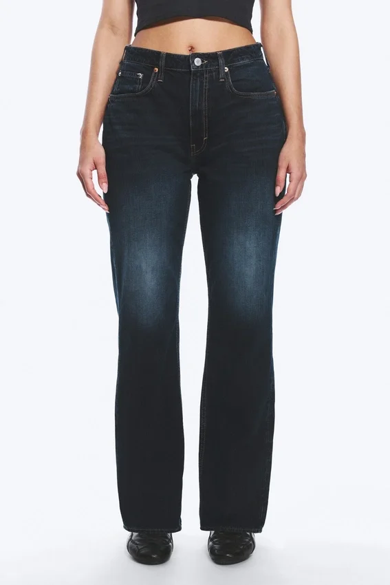 Resolute Curve High Waisted Regular Straight Jeans – Angel Blue – Dark Blue Resolute Curve High Waisted Regular Straight Jeans – Angel Blue – Dark Blue
