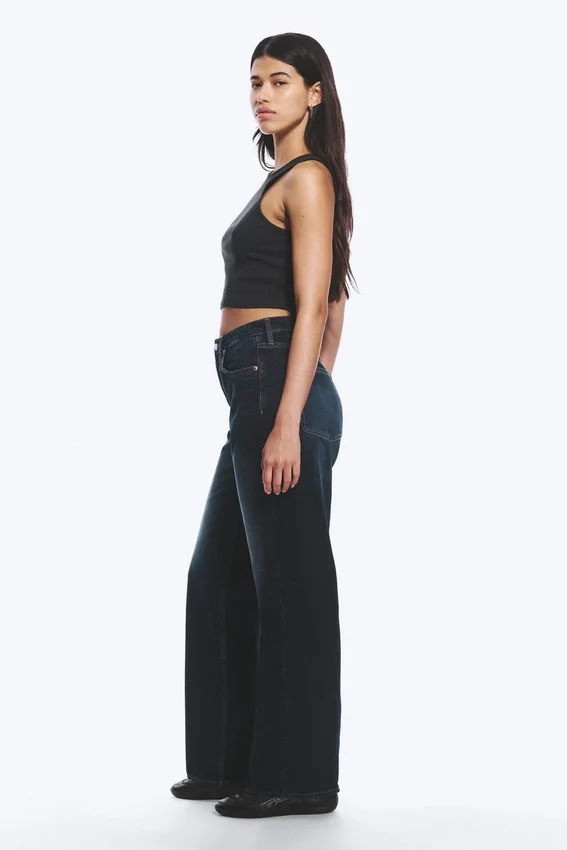 Resolute Curve High Waisted Regular Straight Jeans – Angel Blue – Dark Blue Resolute Curve High Waisted Regular Straight Jeans – Angel Blue – Dark Blue