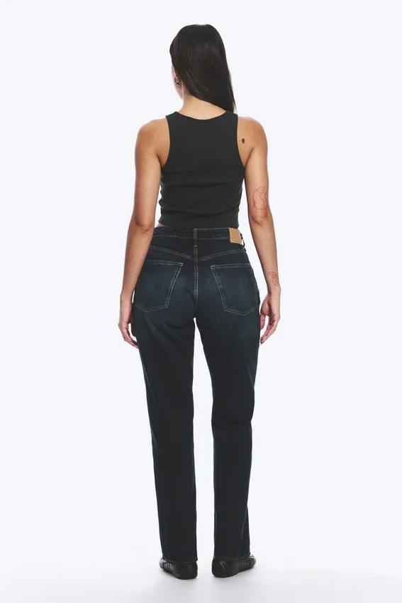 Resolute Curve High Waisted Regular Straight Jeans – Angel Blue – Dark Blue Resolute Curve High Waisted Regular Straight Jeans – Angel Blue – Dark Blue
