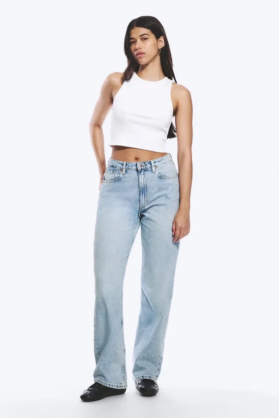 Resolute Curve High Waisted Regular Straight Jeans – Dream Blue – Light Blue Resolute Curve High Waisted Regular Straight Jeans – Dream Blue – Light Blue
