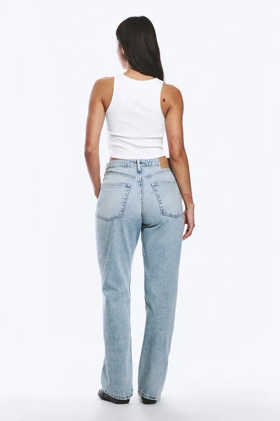 Resolute Curve High Waisted Regular Straight Jeans – Dream Blue – Light Blue Resolute Curve High Waisted Regular Straight Jeans – Dream Blue – Light Blue
