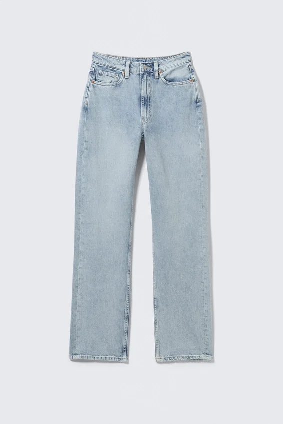 Resolute Curve High Waisted Regular Straight Jeans – Dream Blue – Light Blue Resolute Curve High Waisted Regular Straight Jeans – Dream Blue – Light Blue