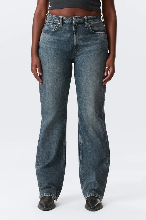 Resolute Curve High Waisted Regular Straight Jeans – Second Blue – Medium Blue Resolute Curve High Waisted Regular Straight Jeans – Second Blue – Medium Blue