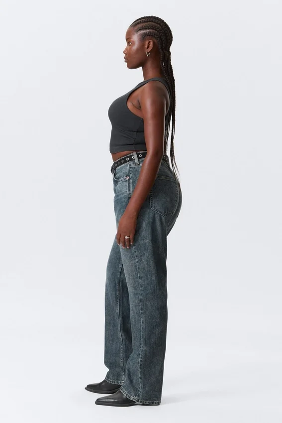 Resolute Curve High Waisted Regular Straight Jeans – Second Blue – Medium Blue Resolute Curve High Waisted Regular Straight Jeans – Second Blue – Medium Blue