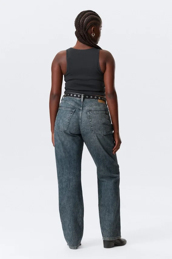 Resolute Curve High Waisted Regular Straight Jeans – Second Blue – Medium Blue Resolute Curve High Waisted Regular Straight Jeans – Second Blue – Medium Blue