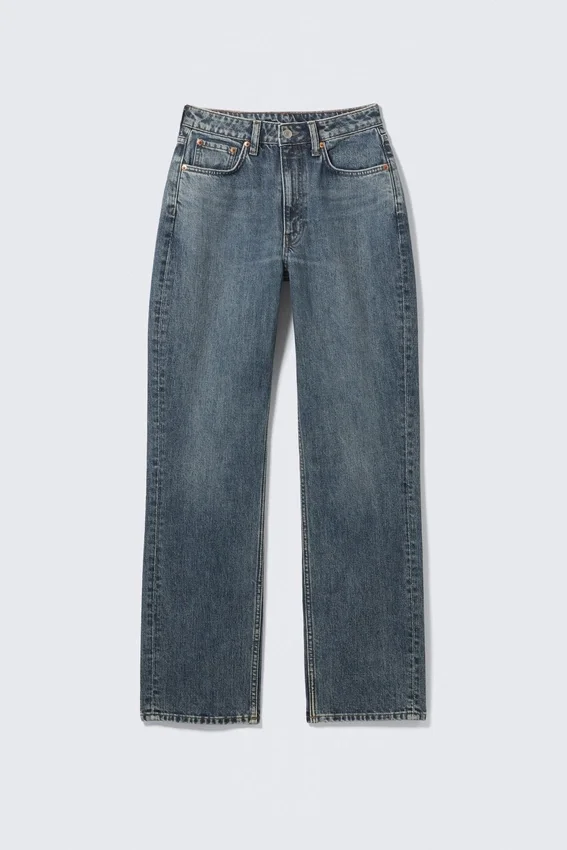 Resolute Curve High Waisted Regular Straight Jeans – Second Blue – Medium Blue Resolute Curve High Waisted Regular Straight Jeans – Second Blue – Medium Blue