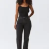 Resolute Curve High Waisted Regular Straight Jeans – Tuned Black – Black Resolute Curve High Waisted Regular Straight Jeans – Tuned Black – Black
