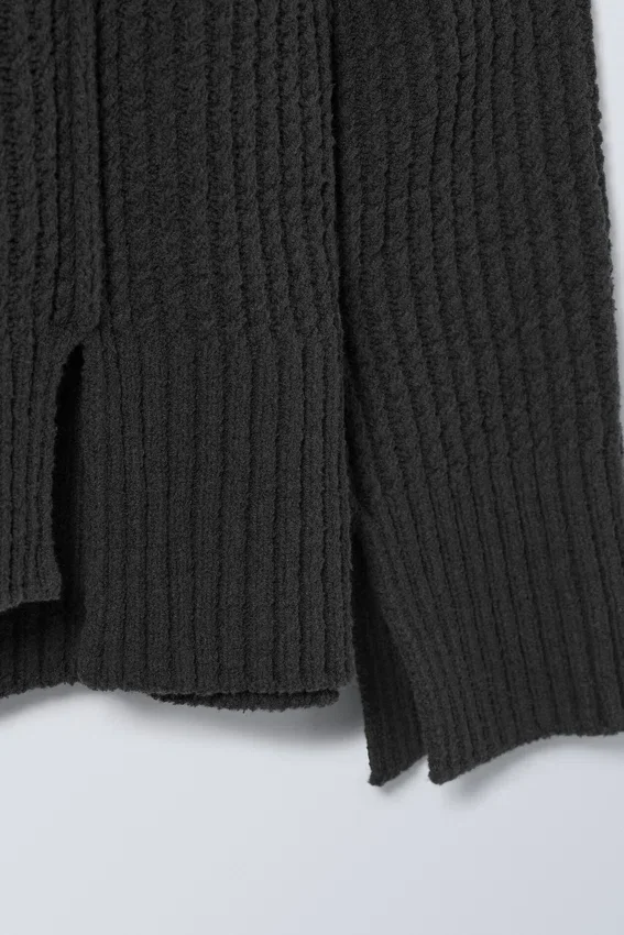 Rey Oversize Asymmetric Sweater – Dark Grey Rey Oversize Asymmetric Sweater – Dark Grey