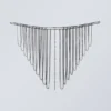 Rhinestone Fringe Bikini Shoulder Piece – Gunmetal Rhinestone Fringe Bikini Shoulder Piece – Gunmetal