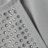 Rhinestone Scoop-Neck Swimsuit – Grey – Rhinestones Rhinestone Scoop-Neck Swimsuit – Grey – Rhinestones