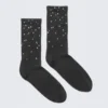 Rhinestone Socks – Dark Grey Rhinestone Socks – Dark Grey