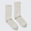 Rhinestone Socks – Dusty White Rhinestone Socks – Dusty White