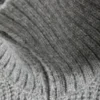 Rib-Knit Half-Zip Turtleneck Sweater – Grey Melange Rib-Knit Half-Zip Turtleneck Sweater – Grey Melange