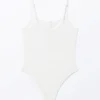 Ribbed Bodysuit – White