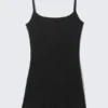 Ribbed Fitted Jumpsuit – Black