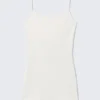 Ribbed Fitted Jumpsuit – Off-White