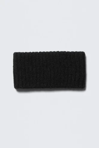 Ribbed Headband – Black