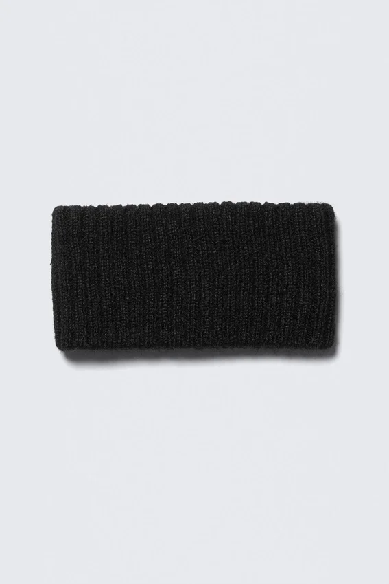 Ribbed Headband – Black Ribbed Headband – Black